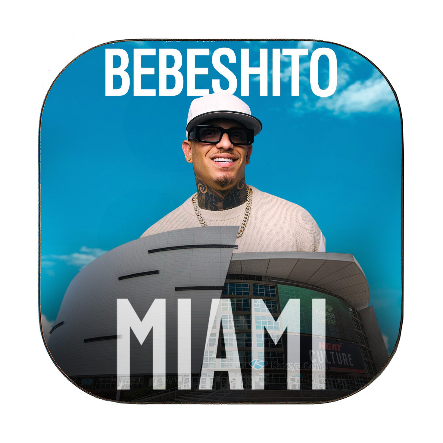 BEBESHITO Hardboard & Fiberglass Coaster