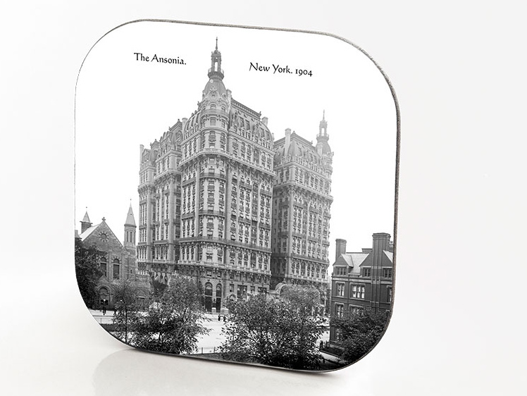 New York Hardboard & Fiberglass Coaster Ansonia Building. New York. 1904