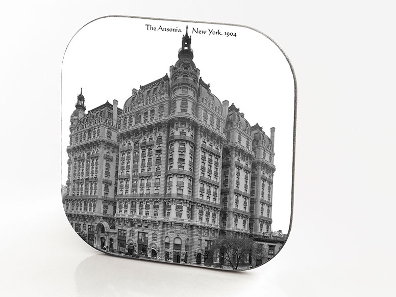 New York Hardboard & Fiberglass Coaster Ansonia Building. New York. 1904