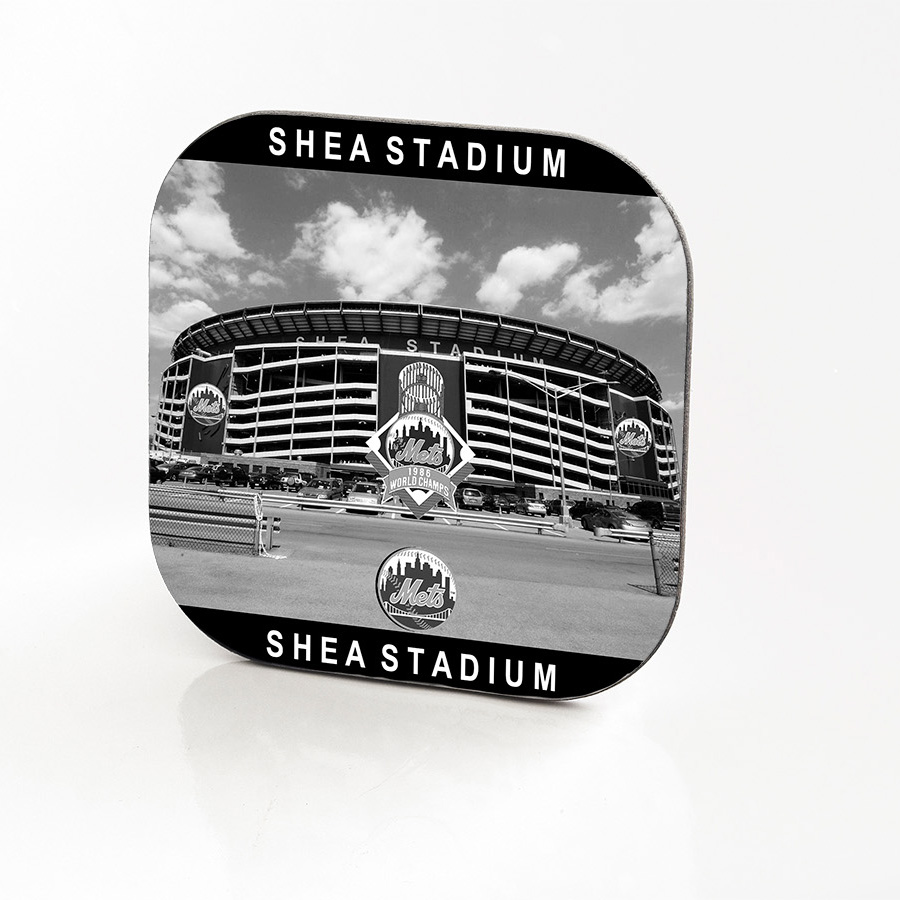 New York Hardboard & Fiberglass Coaster Baseball Shea Stadium. New York. 1986