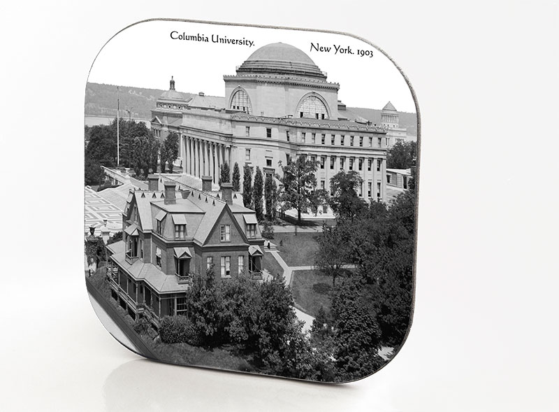 New York Hardboard & Fiberglass Coaster Columbia University. New York 1903