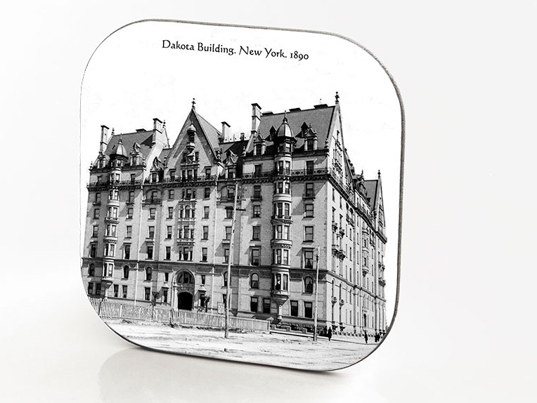New York Hardboard & Fiberglass Coaster Dakota Building. New York. 1890