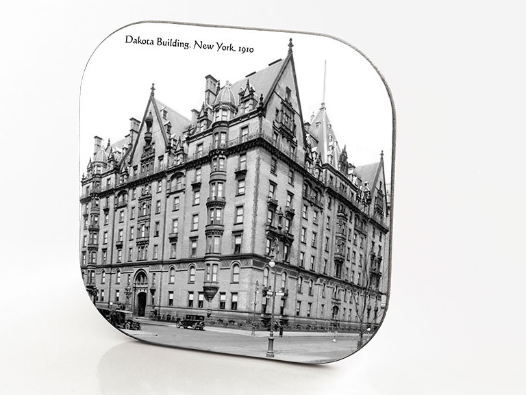 New York Hardboard & Fiberglass Coaster Dakota Building. New York. 1910