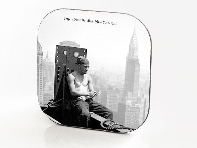 New York Hardboard & Fiberglass Coaster Skyscrapers Collection Empire State Building. New York. 1930