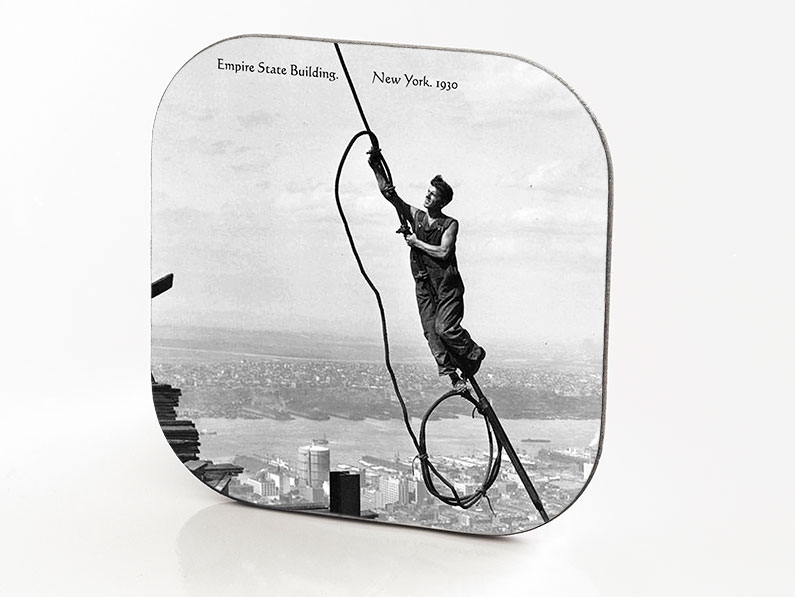 New York Hardboard & Fiberglass Coaster Skyscrapers Collection Empire State Building. New York. 1930 a