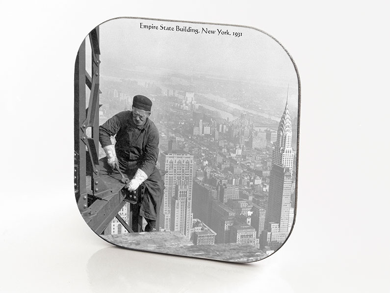 New York Hardboard & Fiberglass Coaster Skyscrapers Collection Empire State Building. New York. 1931
