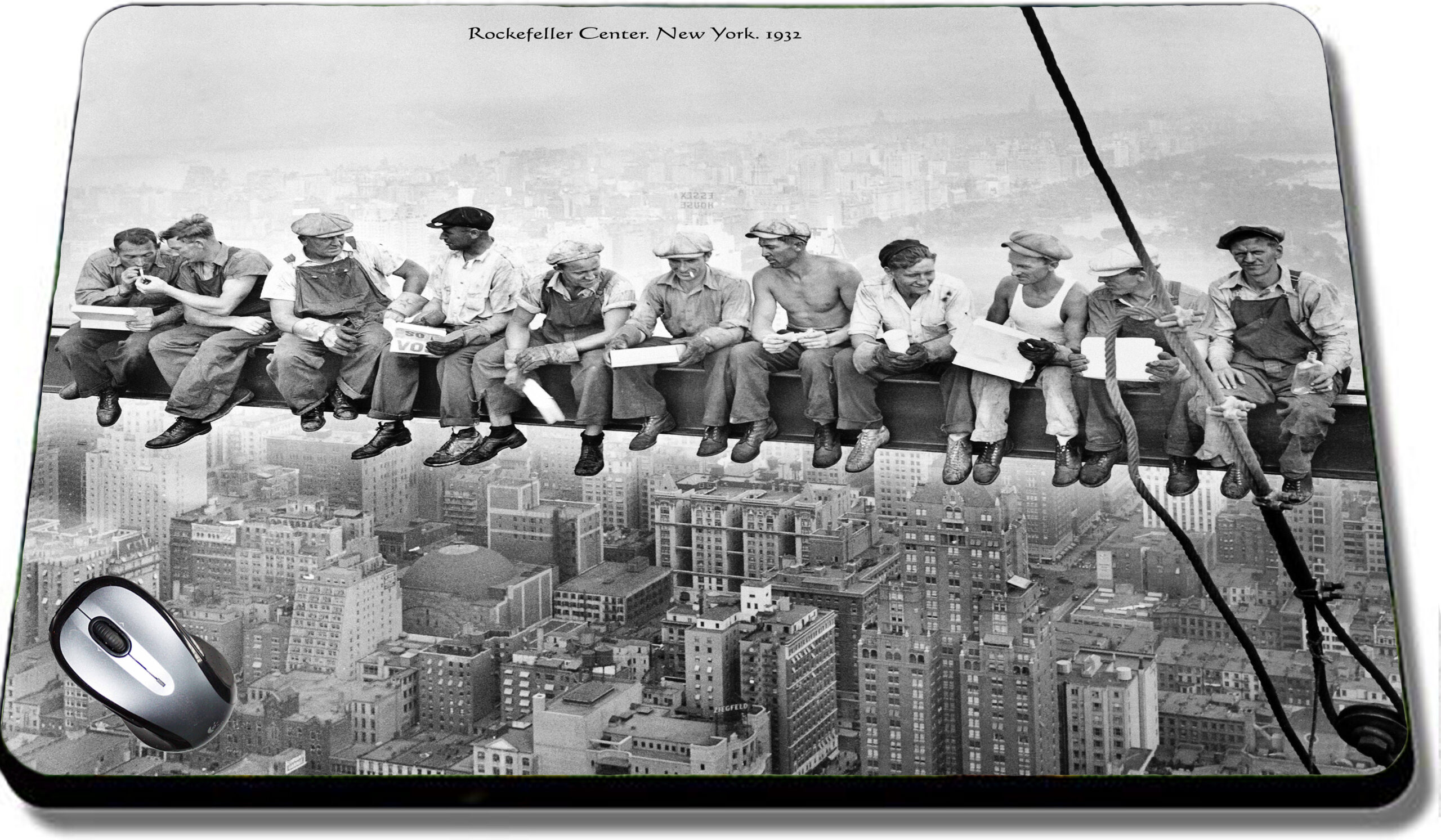  Mouse Pad Lunch on a top of the beam. New York. 1932