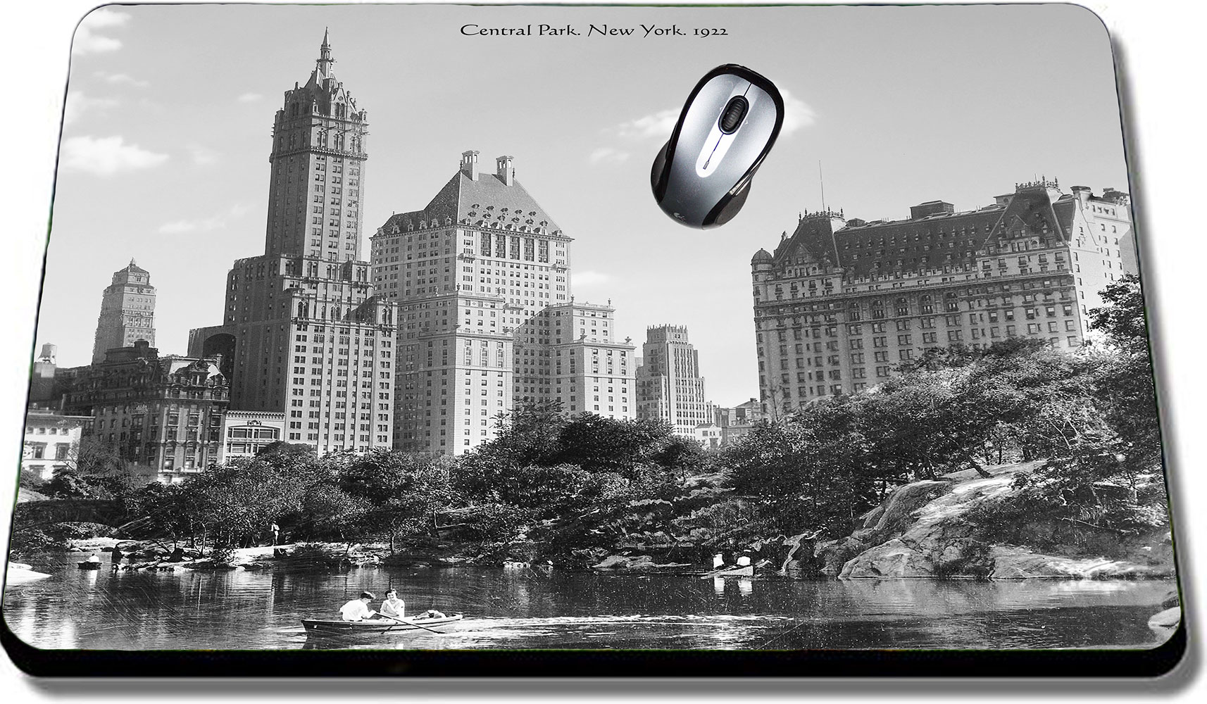 Mouse Pad Central Park & Plaza Hotel. New York. 1922.