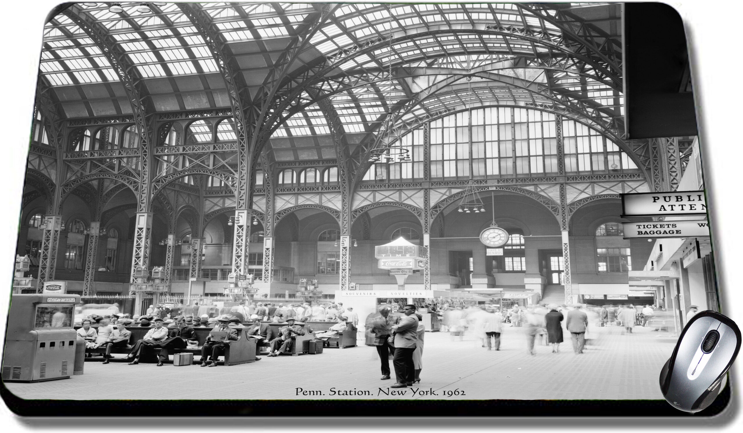 Mouse Pad Penn. Station. 1962