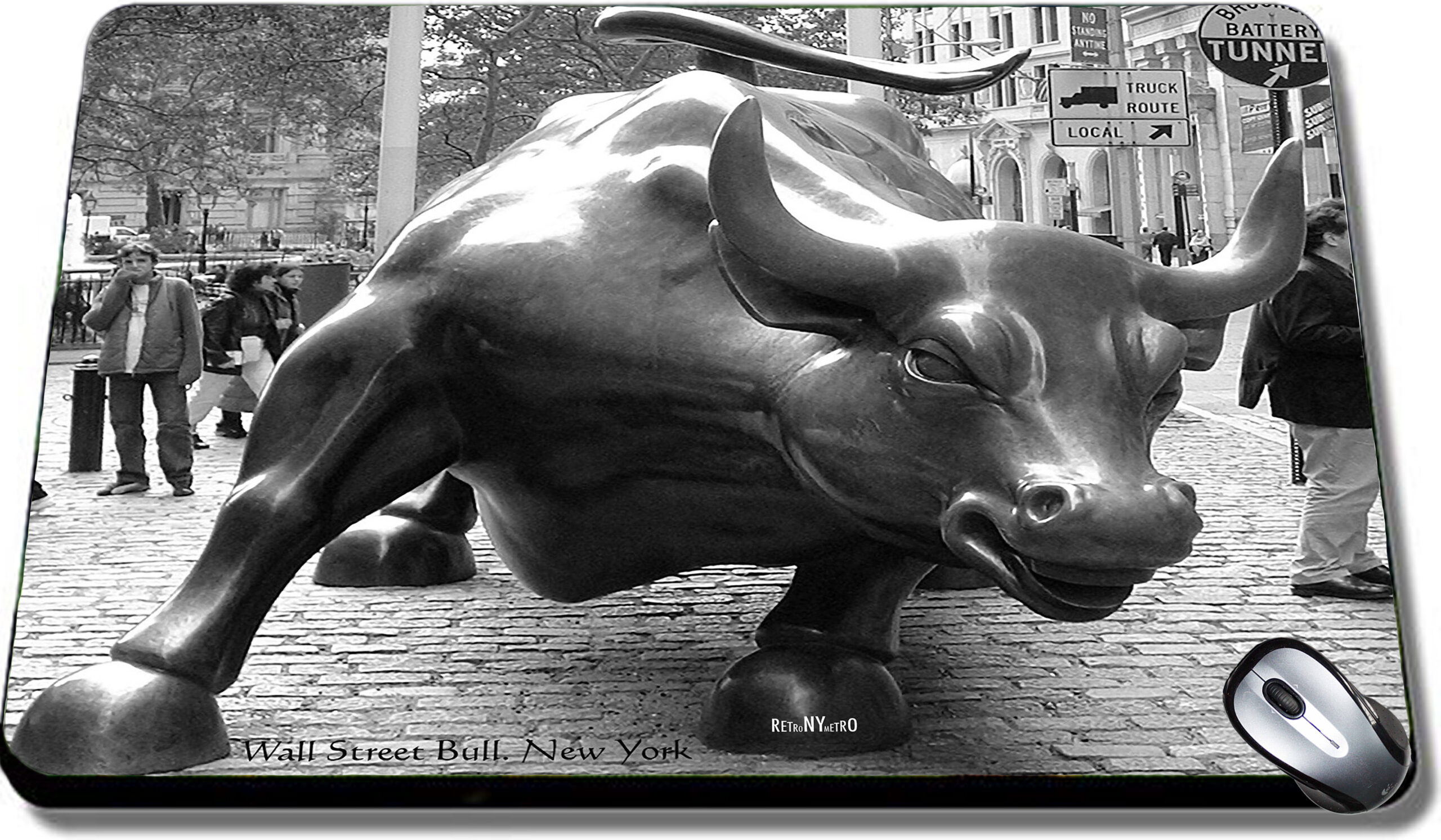 Mouse Pad Wall Street Bull. New York