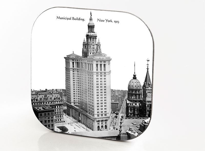 New York Hardboard & Fiberglass Coaster Municipal Building. New York. 1913