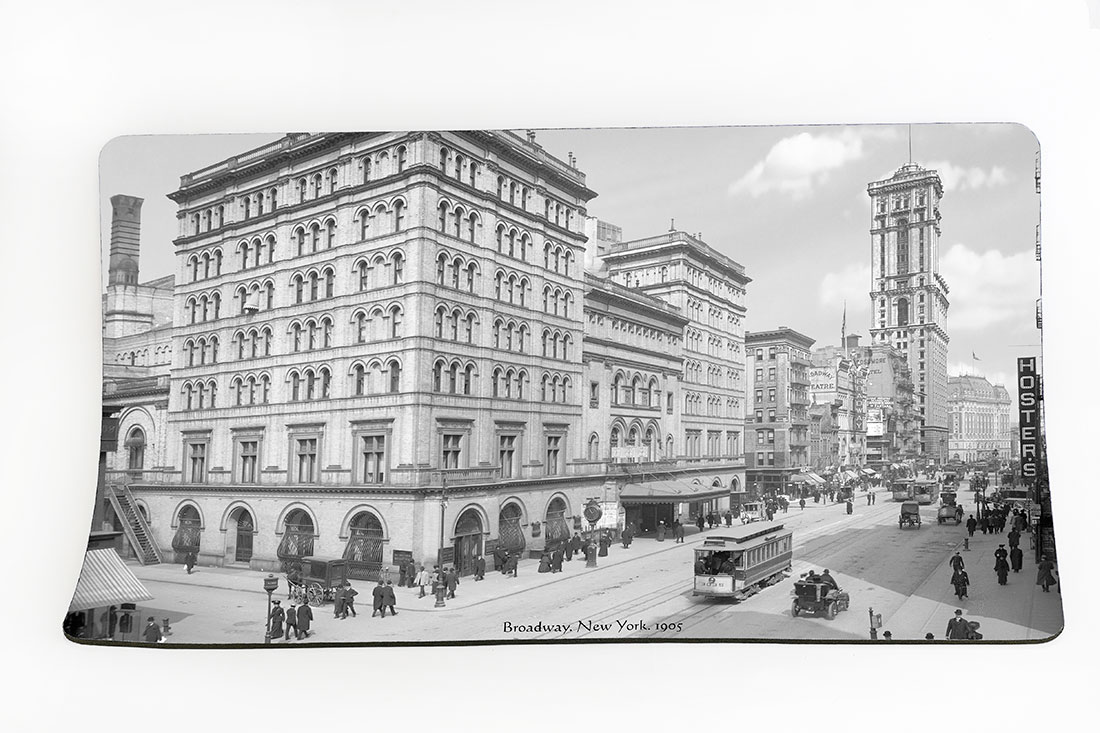 New York Placemat. Broadway. New York. 1905