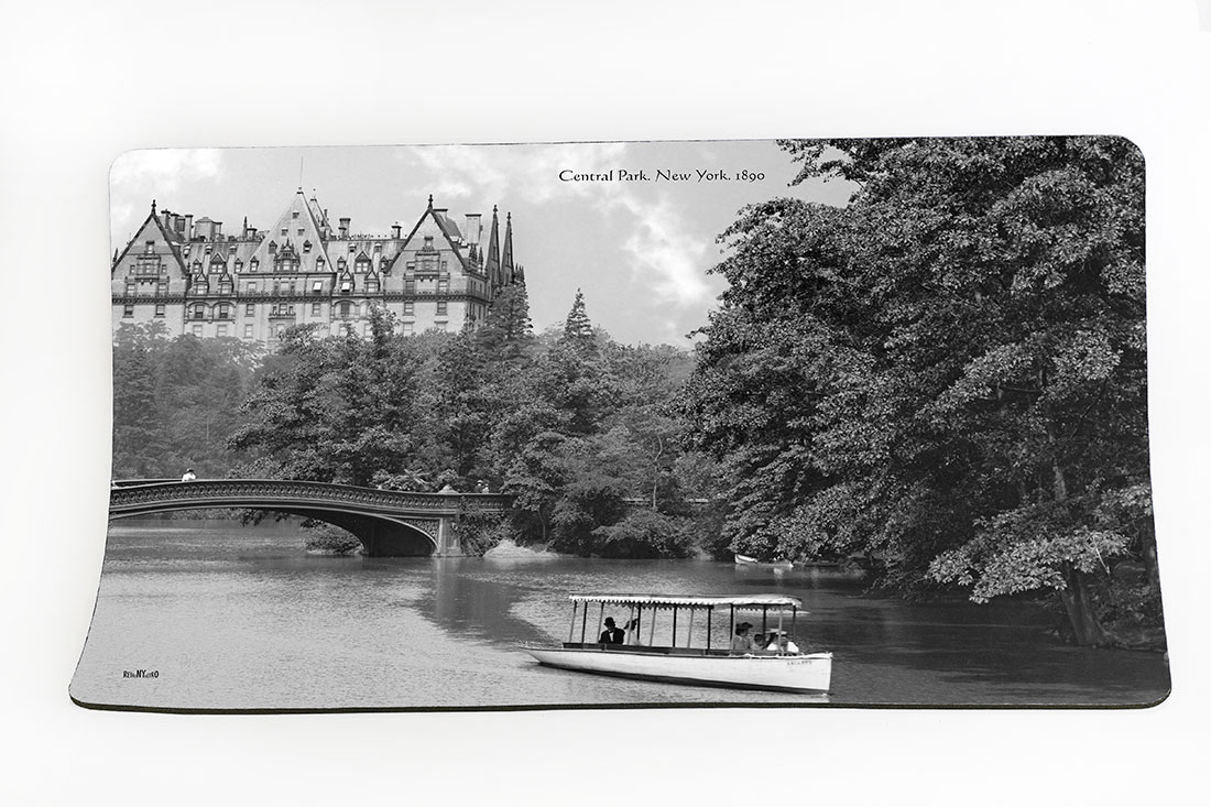 New York Placemat. Central Park & Dakota Building. New York. 1890