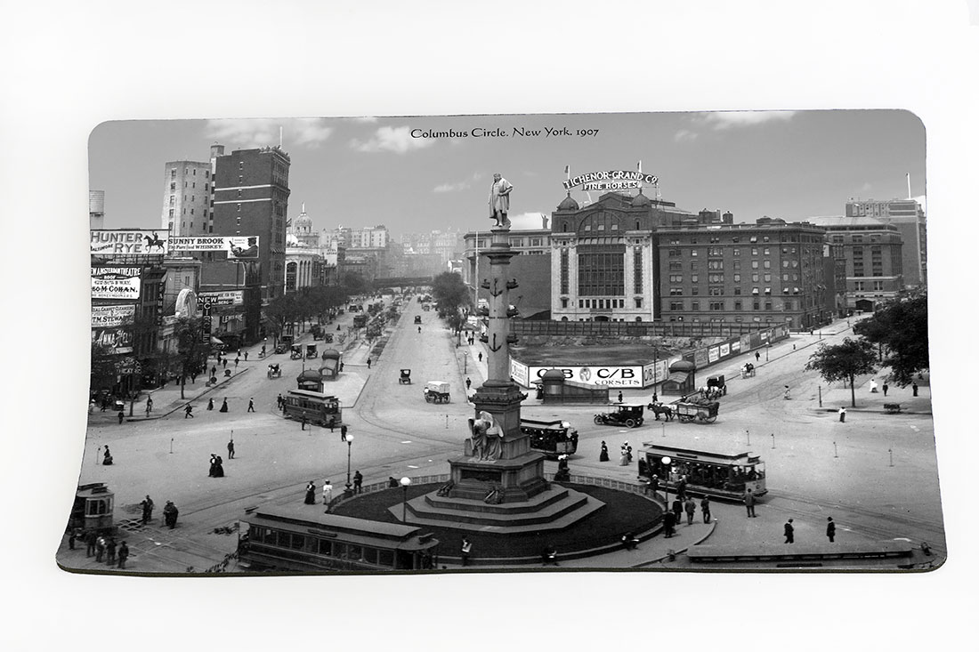 New York Placemat. Columbus Circle. New York. 1907