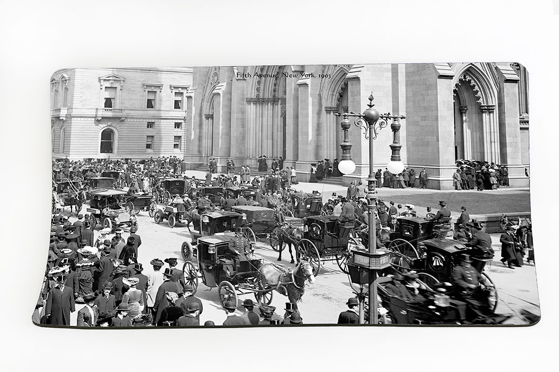 New York Placemat. Fifth Avenue. New York. 1903