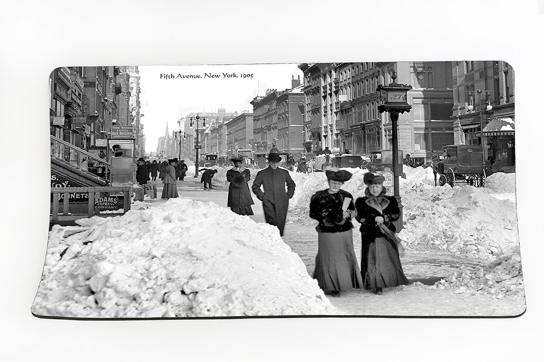 New York Placemat. Fifth Avenue & W.27th Street. New York. 1905