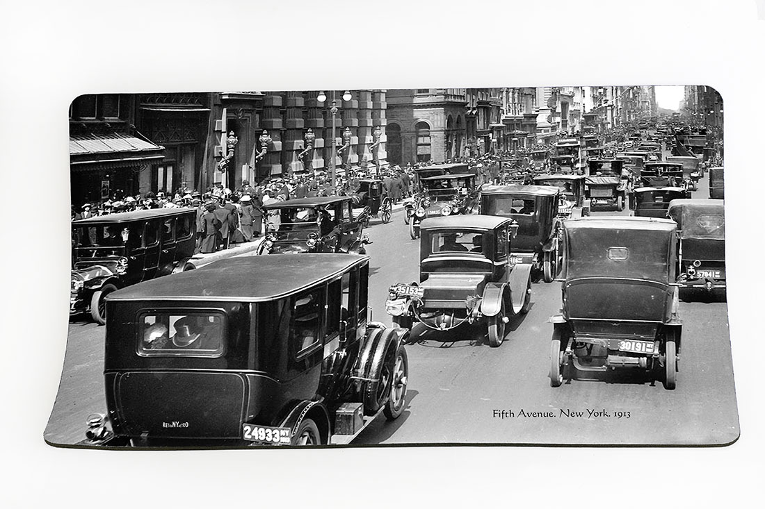 New York Placemat. Fifth Avenue. New York. 1913