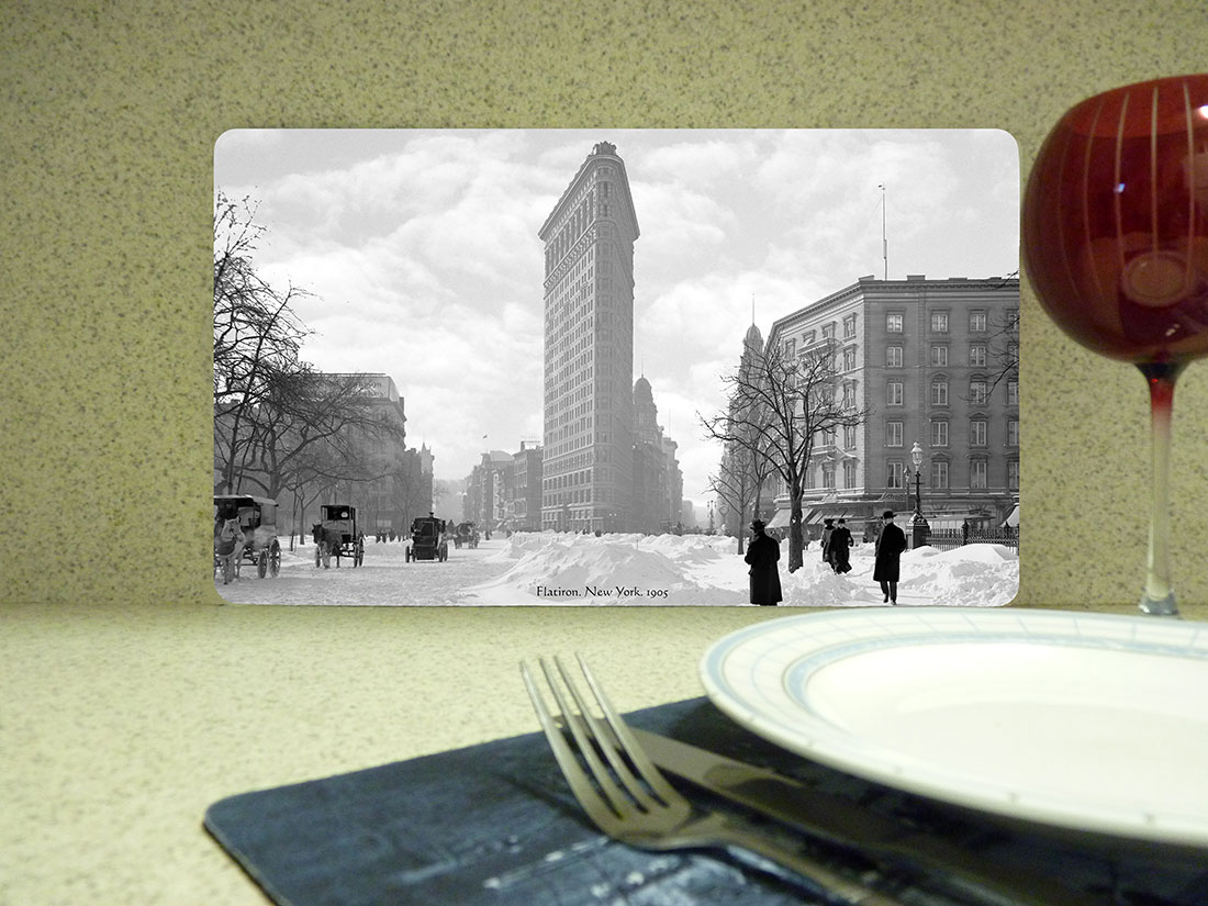 New York Placemat. Flatiron. New York. 1905