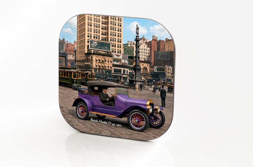1917 Buick Model D-45 Hardboard & Fiberglass Coaster