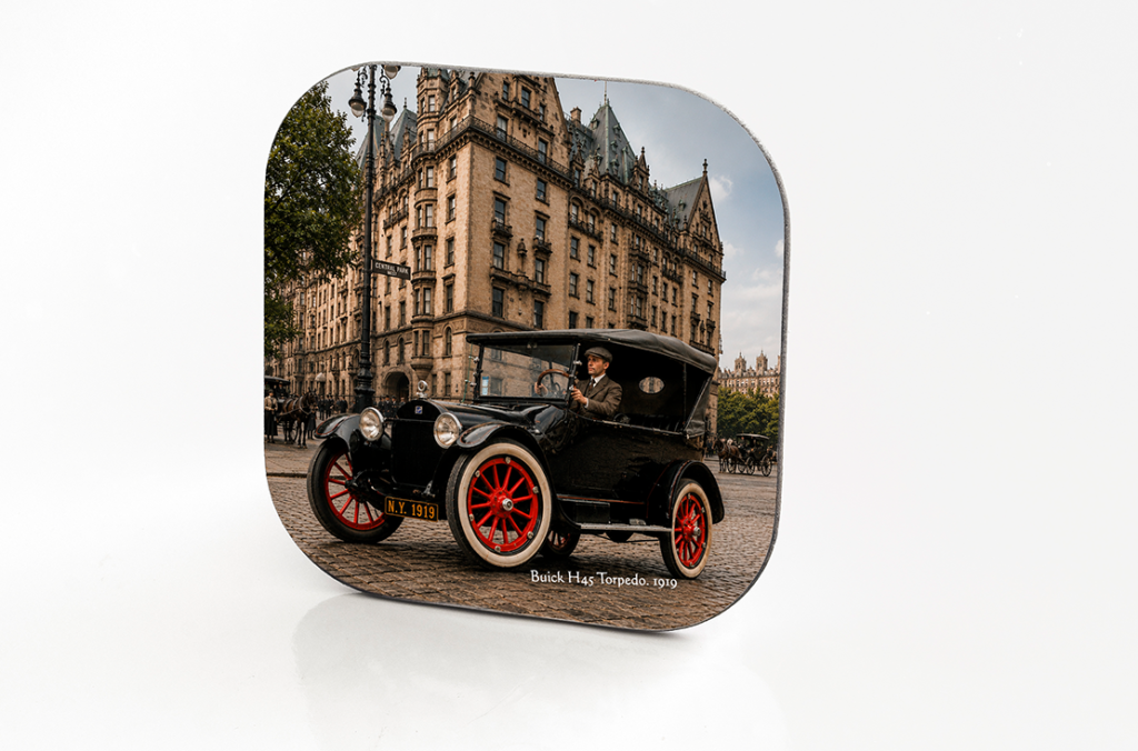 1919 BUICK H45 TORPÉDO Hardboard & Fiberglass Coaster