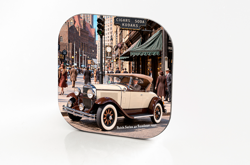 1930 Buick Series 40 Sport Roadster Hardboard & Fiberglass Coaster