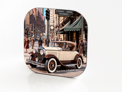 1930 Buick Series 40 Sport Roadster on a vintage New York City street